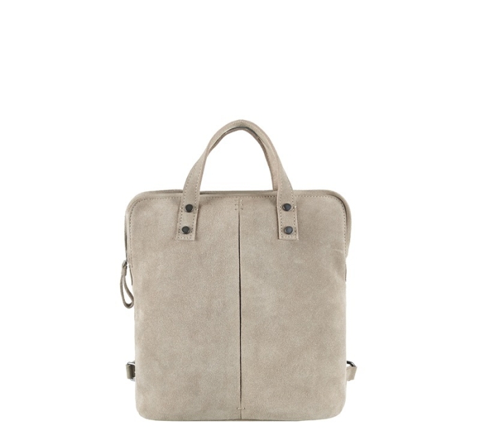 LITTLE BACKPACK SUEDE GREY